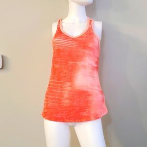 The North Face open back tank top, M, pink, neon